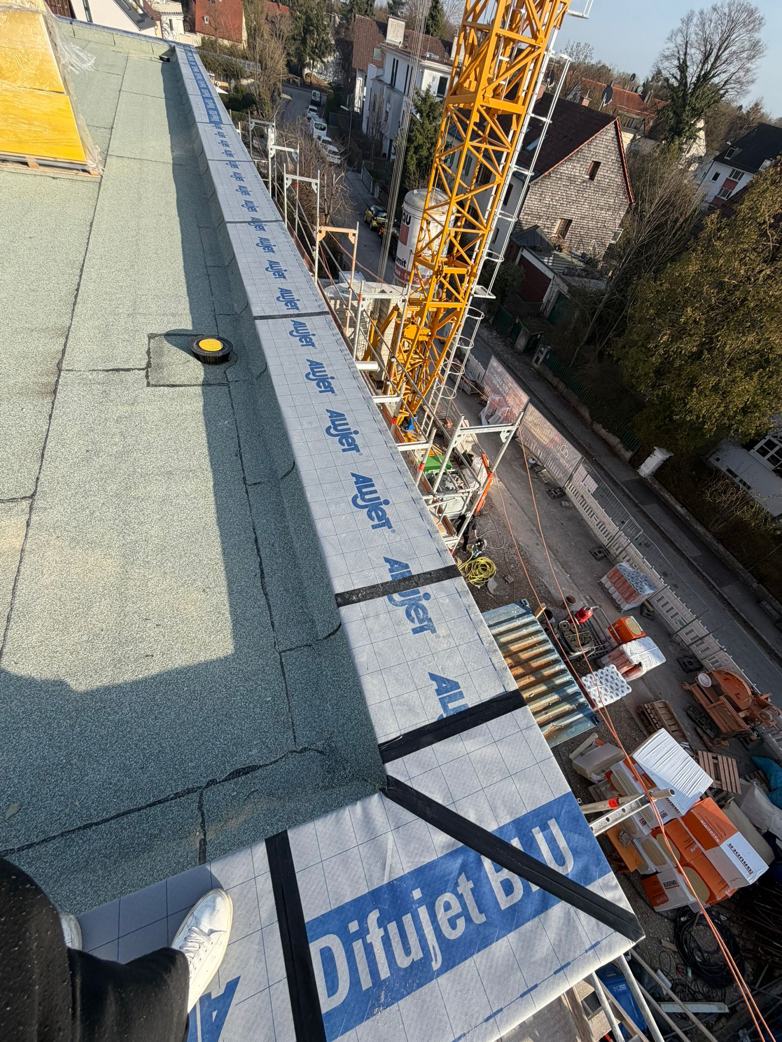 Flachdachabdichtung und Dämmung